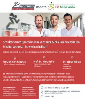 Schulterforum Sportklinik Ravensburg & ZAR Friedrichshafen